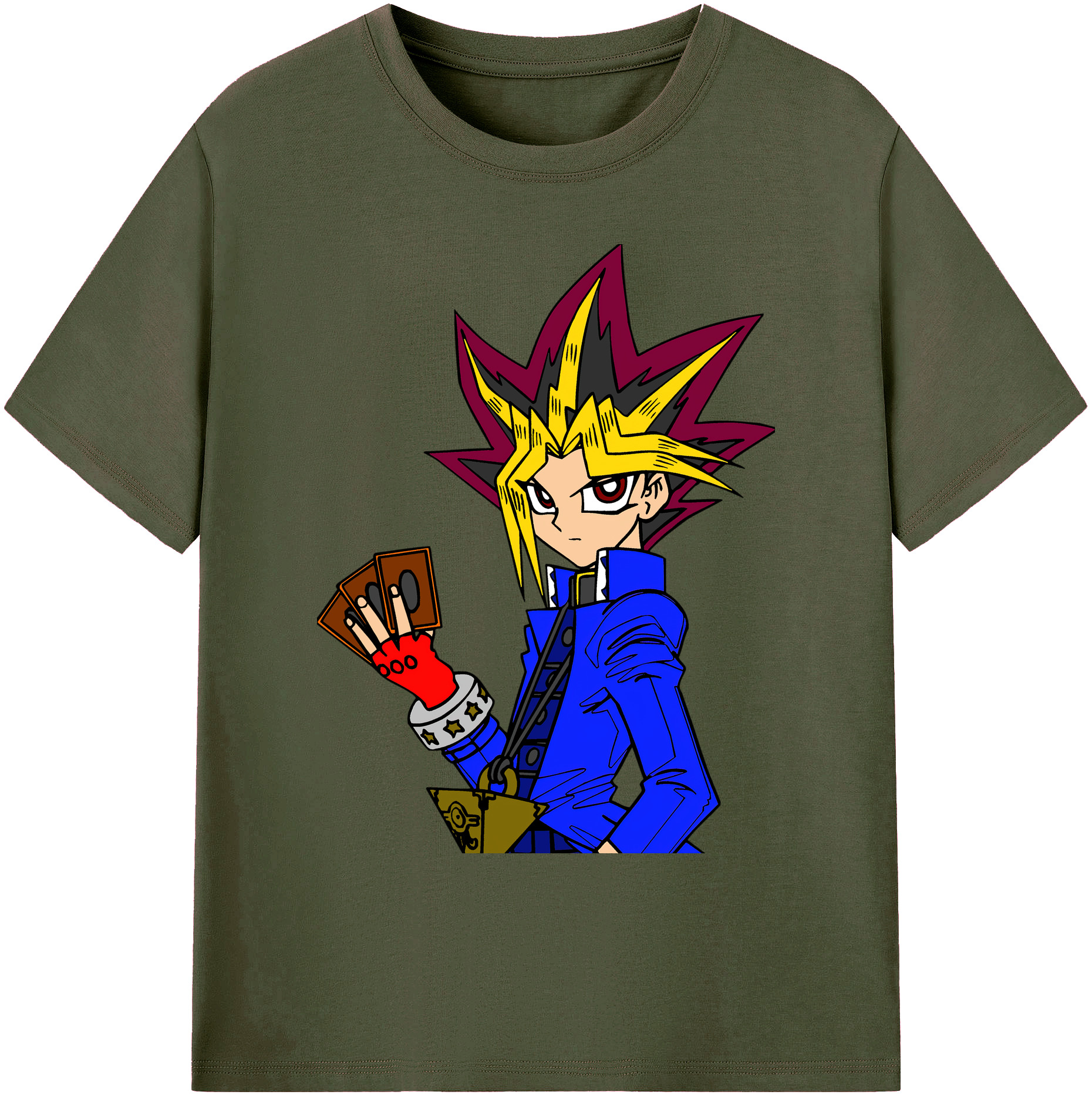 （画像用） 遊☆戯☆王 Yu-Gi-Oh! 綿100％ メンズ半袖Tシャツ｜肌触りやわらか＆通気性